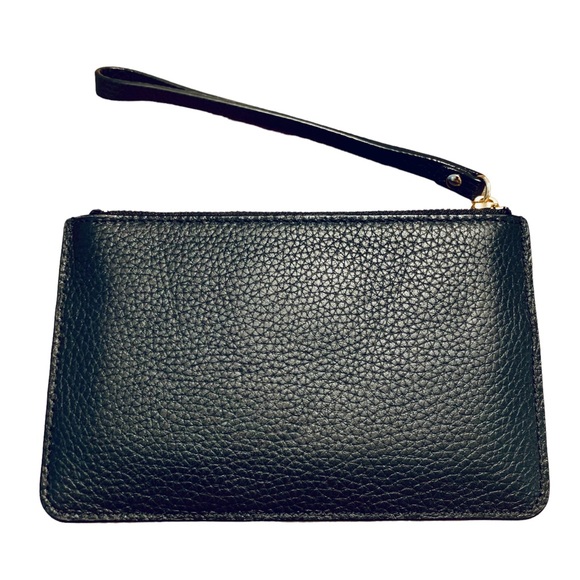 Kate Spade Highland Place Bee Black Leather Wristlet - Picture 3 of 12